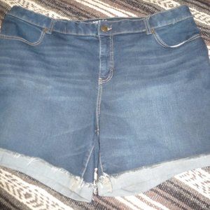 Plus Size Plus Confidence -Stretchy Sexy ladies jean shorts, size 22W